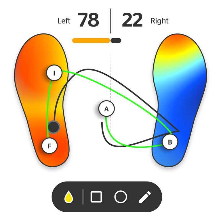traceline drill to set golf training targets