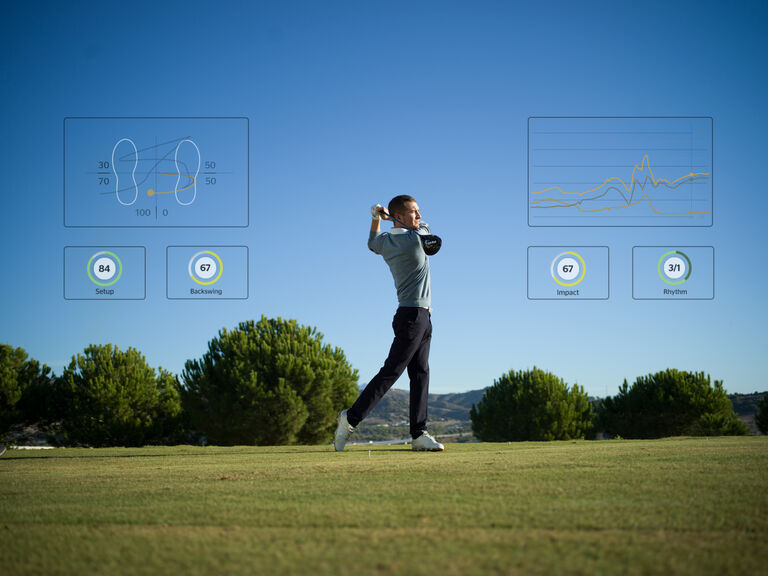 golfer-in-finish-with-analytic-data